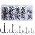 50Pcs Carbon Steel Treble Fishing Hooks