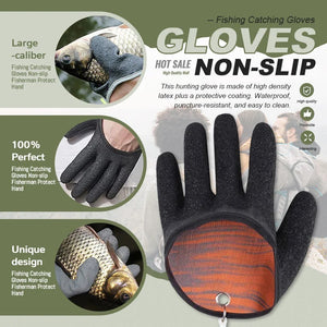 🎁Father's Day Big Sale-30% OFF🐠Fisherman Catching Fishing Non-Slip Protect Gloves