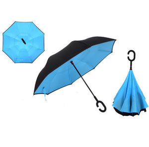 Windproof Reverse Folding Double Layer Inverted Umbrella