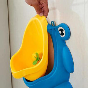 Baby Boy Wall-Mounted Frog Potty for Toilet Training