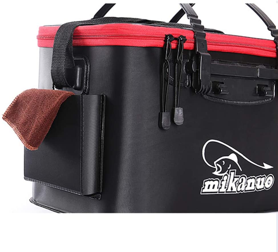 oldable Waterproof Fishing Bucket, Live Fish Container Multi