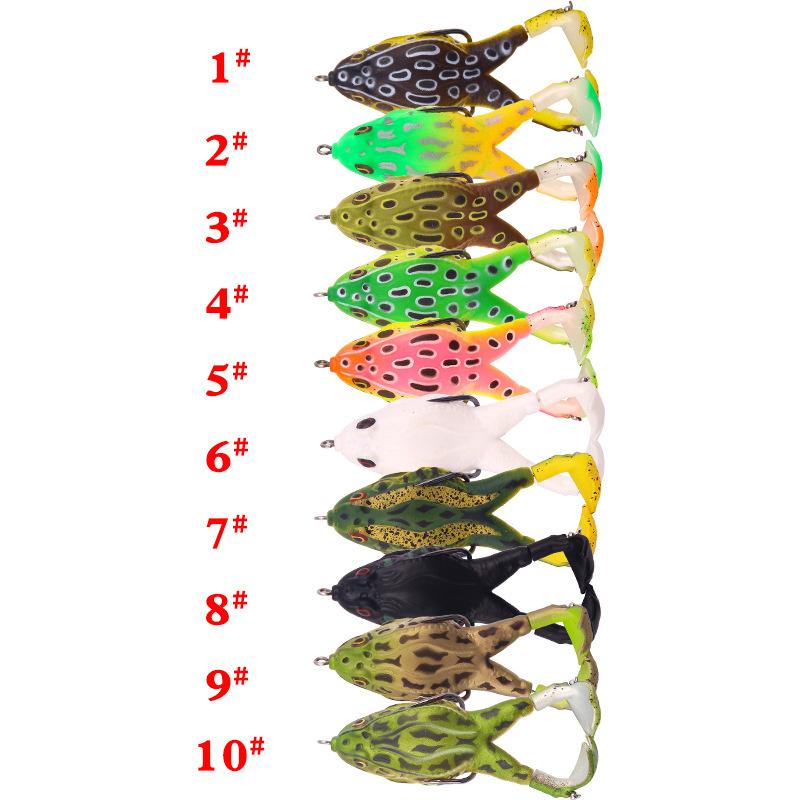 Double Propellers Frogs Soft Bait Soft Silicone Fishing Lures
