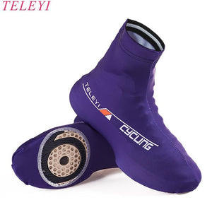 Hot TELETI White Black Cycling Shoe Cover Men Women Bike Shoe Cover windproof MTB Bicycle Zippered Overshoes Riding Quick dry