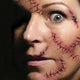 Halloween Zombie Scars Sticker