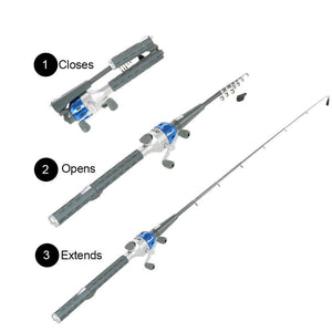 Telescopic Reel Combo Fishing Rod