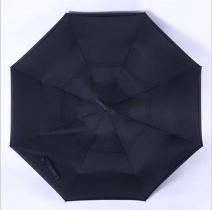 Windproof Reverse Folding Double Layer Inverted Umbrella