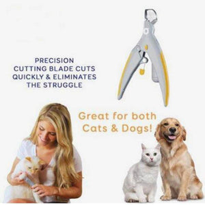 Cat and Dog Nail Clippers with LED Light - Pet Nail Clipper